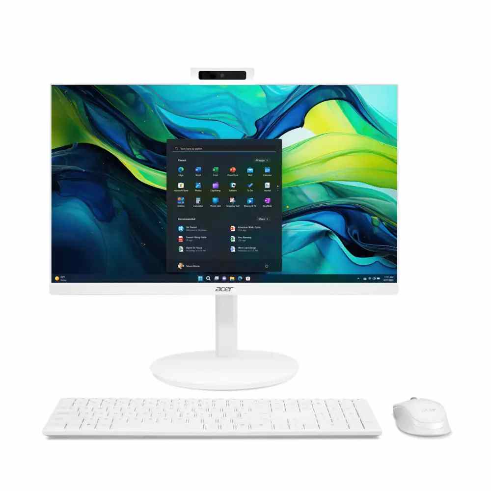 მონობლოკი Acer Aspire C24-1 (White) (DQ.BNXMC.002) | 23.8" FullHD IPS | 120 Mhz | i3 -1305u/ 16 GB DDR4 3200/ 512 GB M.2 NVME SSD | უსადენო კლავიატურა და მაუსი
