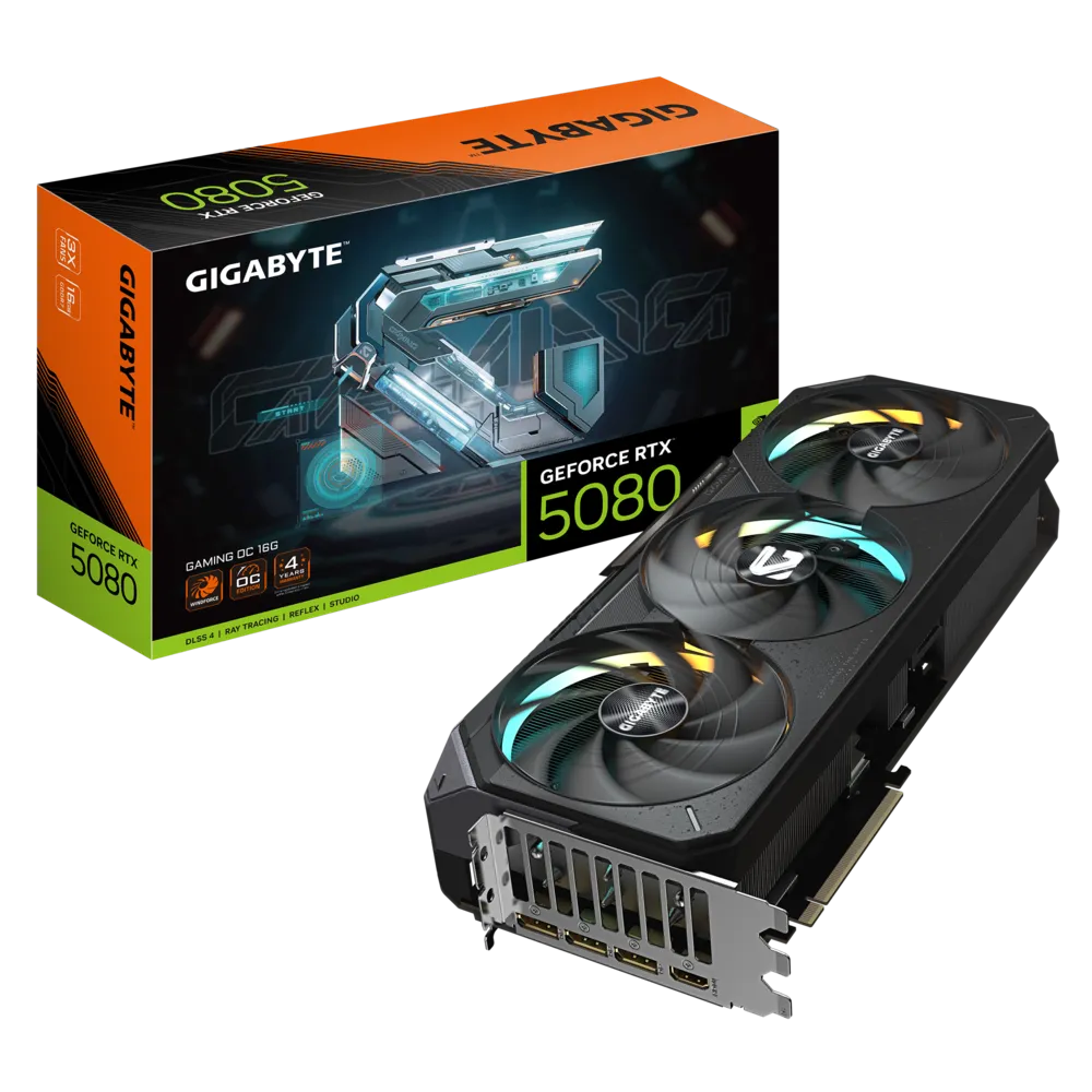 GIGABYTE Graphic Adapter GeForce RTX 5080 16GB GDDR7 GAMING OC