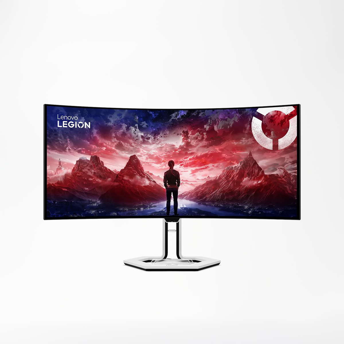 Gaming მონიტორი Lenovo Legion PRO 34WD-10 Curved (67C9UAC1EU) | 34" WQHD (3440x1440) OLED, Anti-glare, 800R Curvature 0.03 ms , 240Hz refresh rate | 1500000:1, 99% sRGB | -5° to +22° tilt, left & right 45 swivel, up to 135mm lift stand | 1x HDMI® 2.1 FRL, 1x HDMI 2.1 FRL with eARC, 1x DP 1.4 (HBR3), 1x USB-C® (DP 1.4 Alt Mode HBR3) , 1x RJ45 , 1x USB-B (USB 5Gbps, USB upstream), 1x USB-C® (USB 5Gbps, USB upstream), 3x USB-A (USB 5Gbps, USB downstream), 2x USB-C (USB 5Gbps, downstream) | Speakers 5Wx2 |  100 x 100 mm | Video Cables: DP cable, USB-C® to USB-C cable, HDMI® cable