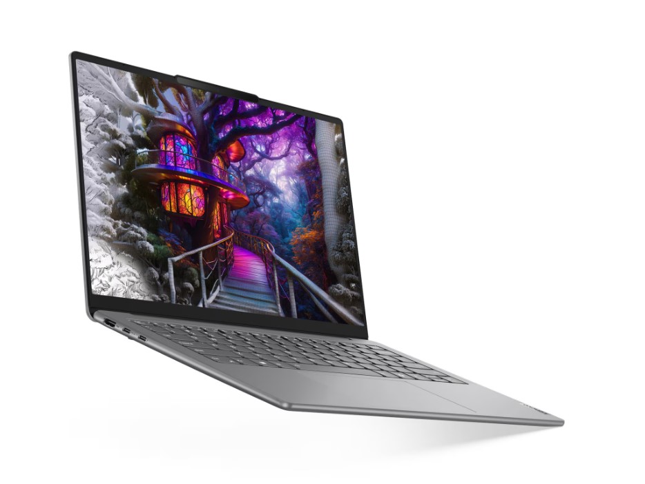 ნოუთბუქი / Lenovo / Yoga Slim 7 14IMH9 / Model: (83CV00ACRK) / 14" WUXGA (1920x1200) OLED 400nits Glossy, 100% DCI-P3, 60Hz /  Intel Core Ultra 5 125H, 14C (4P + 8E + 2LPE) / 18T, Max Turbo up to 4.5GHz, 18MB 16GB Soldered LPDDR5x-7467 1TB SSD M.2