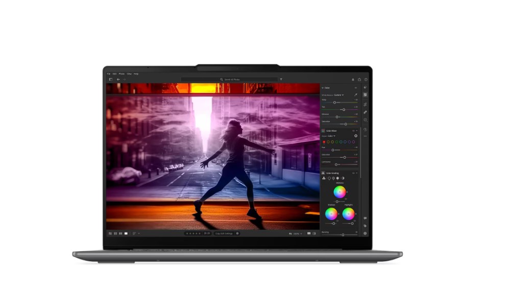 ნოუთბუქი  Lenovo Yoga Slim 7 14IMH9 / Model: (83CV00ADRK) | 14" WUXGA (1920x1200) OLED 400nits Glossy, / Intel Core Ultra 7 155H, 16C (6P + 8E + 2LPE) / 22T, Max Turbo up to 4.8GHz, 24MB 16GB Soldered LPDDR5x-7467 1TB SSD M.2 