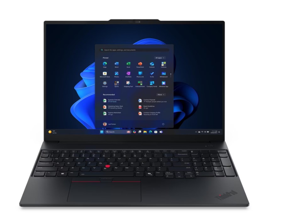 ნოუთბუქი / Lenovo / ThinkPad E16 Gen 3 (Intel) / Model: (21TF004PGX) / 16" WUXGA (1920x1200) IPS 300nits Anti-glare, 45% NTSC, 60Hz /  Intel Core 7 240H, 10C (6P + 4E) / 16T, P-core 2.5 / 5.2GHz, E-core 1.8 / 4.0GHz, 24MB / 32GB SO-DIMM DDR5-5600 1TB SSD M.2 