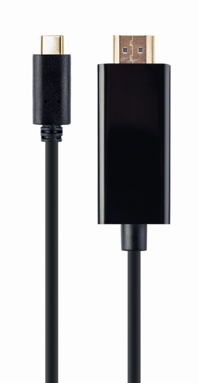 კაბელი Gembird USB-C to HDMI-male , 4K 60Hz, 2 m, black (A-CM-HDMIM-02) | Supports max. 4K*2K resolution (60Hz) | USB Type-C video source device must support DisplayPort™ Alt Mode