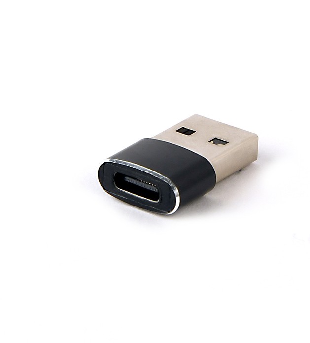 ადაპტერი Gembird USB AM to Type-C (female) adapter plug (A-USB2-AMCF-02) | for charging or data synchronization	