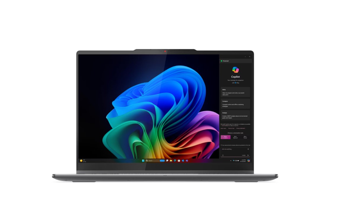 ნოუთბუქი  Lenovo  Yoga 7 2-in-1 (83JQ004HRK) | 14 WUXGA OLED Touch Core Ultra 7 256V 16GB 1TB SSD Integrated Arc Graphics 140V Luna Grey