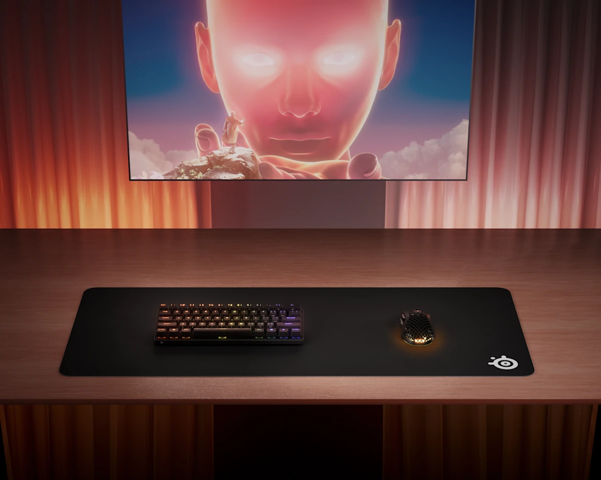 მაუსის დასადები SteelSeries Mouse Pad QCK XXL (900x400x2mm), black 63429_SS | Low Profile Mousepad with Easy Travel Micro-Woven Surface